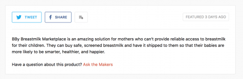 BBy Breastmilk marketplace launches on ProductHunt