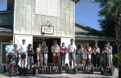 It took me a while to get the hang of the Segway everyone else was much better