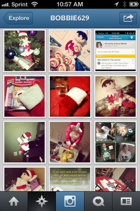 elf of the shelf on instagram