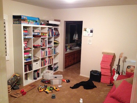 Playroom before makeover