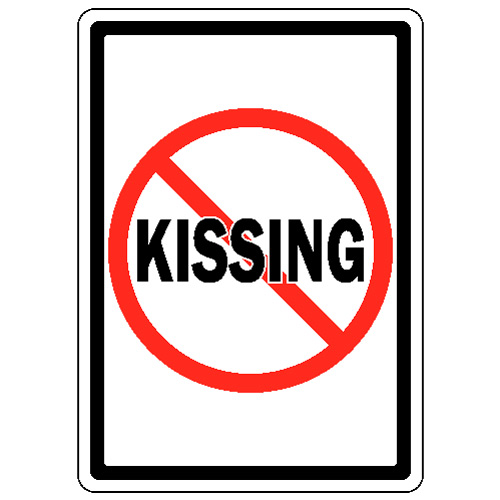 no kissing