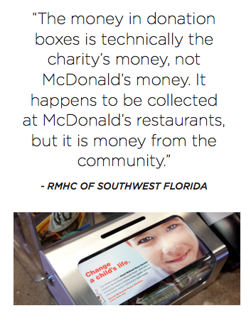 RMHC says they don't get money