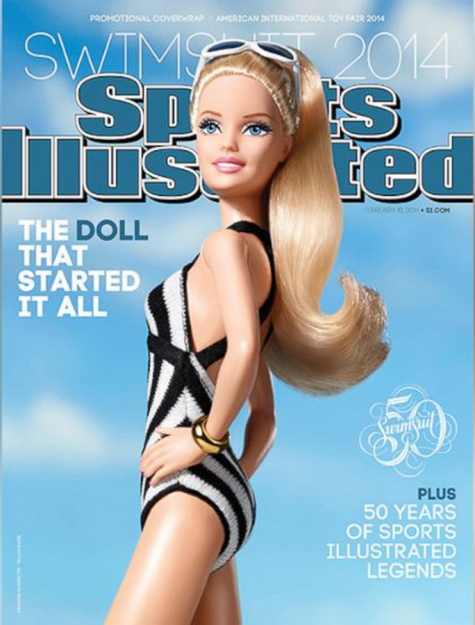 Barbie Sports Illustrated cover 2014 wrap