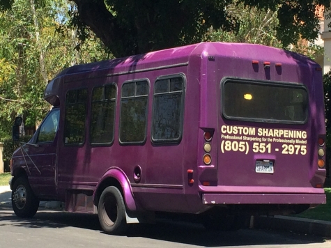 purple knife truck