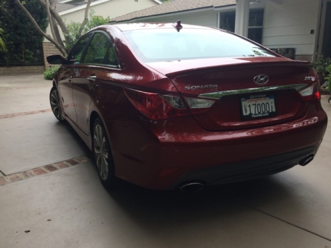 14 hyundai sonata red